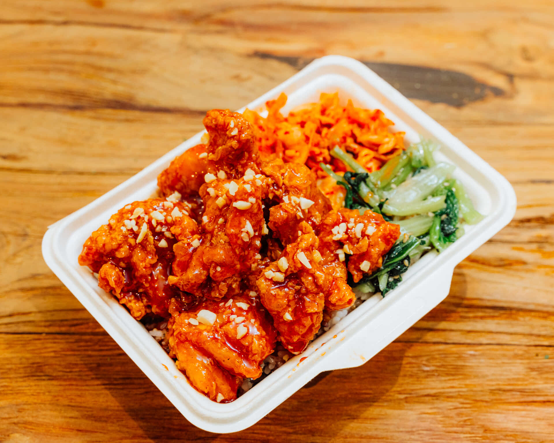 甘辛☆韓国風唐揚げヤンニョムチキン丼旨味推し!